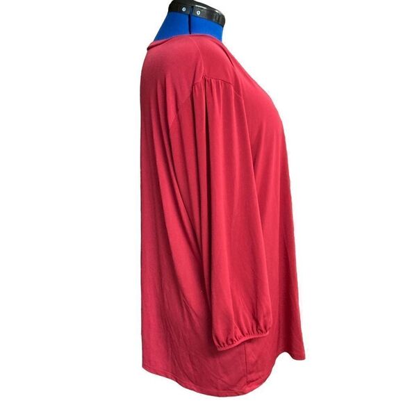Women’s Red/Burgundy Top Size 3X - Picture 7 of 10